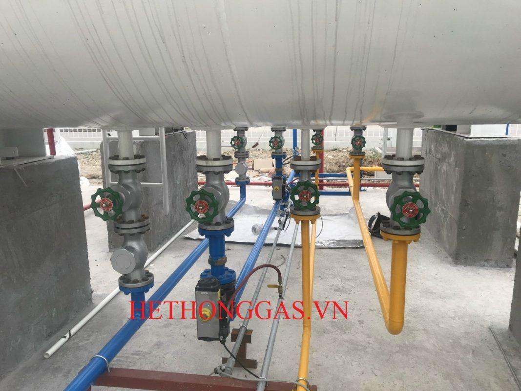 Thi công 02 bồn chứa gas 5 tấn nhà máy Polypia Vina Bắc Ninh