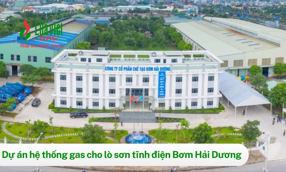 Dự án trạm gas cho dây chuyền sơn Nhà máy Bơm Hải Dương