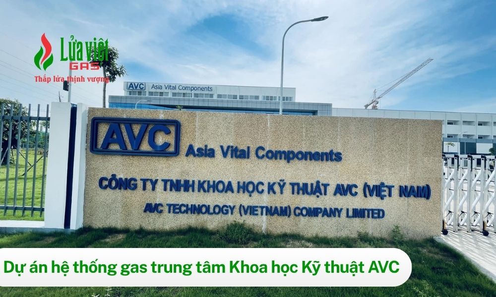 Dự án trạm gas công nghiệp 20 bình tại AVC
